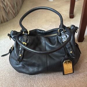 Ralph Lauren Black Leather Shoulder Bag